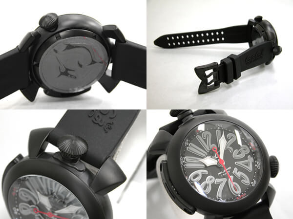 ガガ･ミラノスーパーコピー GAGAMILANO ダイビング　48mm　自動巻 z5042 ブラックラバー ブラック/グレーアラビア